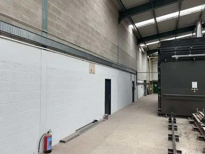 ow-pressure pipework installed as part of the new pressure washing infrastructure. This feed supplies water to the pressure washer systems and forms part of the wider distribution network installed throughout the facility. Routed alongside the high-pressu